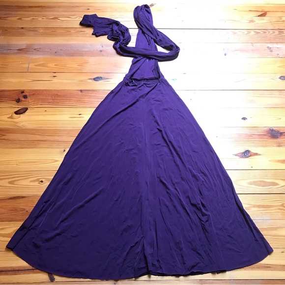 Bundle of Three Maxi Transformer Convertible Wrap Dresses Black Purple Red NWT S - Picture 12 of 15